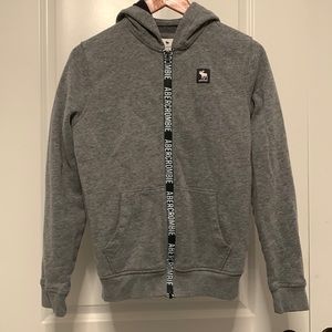 Abercrombie Kids Boys Grey Logo Jacket 15/16 XL